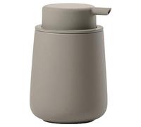 Zone Denmark Nova One - Dispenser di sapone liquido in ceramica per bagno, diametro 8 cm, altezza 11,5 cm, capacità 250 ml, colore: tortora