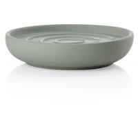 Zone Denmark Nova One - Portasapone in porcellana con rivestimento Soft Touch, diametro 11 cm, altezza 2,5 cm, verde Matcha