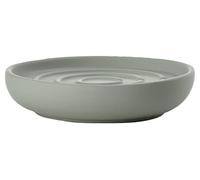 Zone Denmark Nova One - Portasapone in porcellana con rivestimento Soft Touch, diametro 11 cm, altezza 2,5 cm, verde Matcha