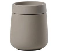 Zone Denmark Nova One - Contenitore in ceramica con coperchio, per riporre utensili da bagno come dischetti di cotone e tamponi di cotone, diametro 8,4 cm, altezza 10 cm, capacità 290 ml, colore: