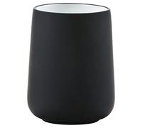 Zone Denmark Nova, portaspazzolini, Porcellana, Nero , ø 8 cm, h 10 cm