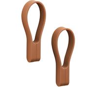 ZONE DENMARK - Loop Magnet - Set di 2 cinghie magnetiche - Porta strofinacci, portasciugamani in silicone e magneti potenti - Appendere su tutto - Facile da installare e rimuovere - Terracotta