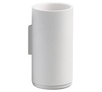 Zone Denmark Rim - Bicchiere per spazzolino da denti, 7 x 13,6 cm, colore: Bianco