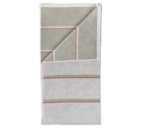 ZONE DENMARK Sauna - Asciugamano da bagno, 50 x 100 cm, 100% cotone, molto assorbente e ad asciugatura rapida, asciugamano da bagno/asciugamano da sauna, super morbido, grigio chiaro/eucalipto