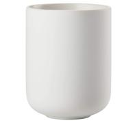 Zone Denmark Sensu - Bicchiere portaspazzolino in grè/ceramica, bello e pratico, diametro 7,4 cm, altezza 9,5 cm, colore: Bianco