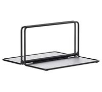 Zone Denmark Singles - Portatovaglioli in metallo, 22,5 x 22,5 x 11,3 cm, colore: Nero