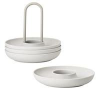 Zone Denmark Singolo Portauovo, Silicone/Acciaio, Grigio Caldo, 11,2 cm