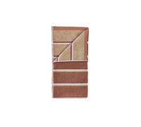 ZONE DENMARK Telo doccia SAUNA 70x140cm Terracotta/Camle/Lupine rame