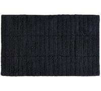 Zone Denmark Tiles tappetino da bagno 80x50 cm rettangolare nero 331847