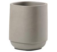 Zone Denmark Time Portaspazzolino da bagno diametro 8 cm, altezza 9,8 cm, concrete