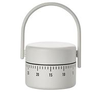 ZONE DENMARK, Timer meccanico da cucina singolo, in metallo, design moderno, grigio caldo, 1 pezzo