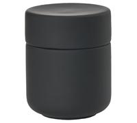 Zone Denmark Ume - Barattolo in ceramica con coperchio per bagno, decorazione bagno, organizer per bagno, in ceramica, diametro 8,3 cm, altezza 10,3 cm, colore nero