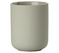 Zone Denmark Ume - Bicchiere portaspazzolino in grè/ceramica, bello e pratico, diametro 8,3 cm, altezza 10,3 cm, verde eucalipto