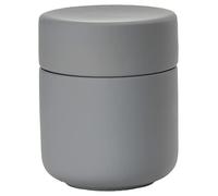 Zone Denmark Ume - Barattolo in ceramica con coperchio per bagno, decorazione bagno, organizer per bagno, in ceramica, diametro 8,3 cm, altezza 10,3 cm, colore grigio