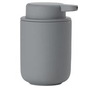 Zone Denmark - Ume, Dispenser per Sapone Liquido, in gres con Rivestimento Soft Touch, Colore Grigio