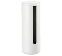 Zone Denmark Ume - Porta carta igienica da parete, in alluminio, pratico ed elegante, diametro 15 cm, altezza 40,5 cm, colore: Bianco