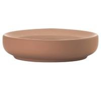 Zone Denmark Ume - Portasapone in gres con rivestimento Soft Touch, diametro 12 cm, colore: Terracotta