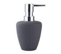 Zone - Dispenser per sapone liquido, morbido, 230 ml, colore: Grigio/Argento
