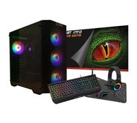 Zone Evil Amd Ryzen 5 4650g/32gb/2 Tb Nvme/monitor 24" Tastiera Mouse Cuffie e tappetino Gamingpc Computer