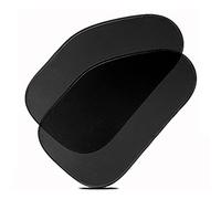 Zone Tech Side Window Cling On Sun Shades- 2-Pack Mesh Car Pop-Up Non Suction Cups Needed Sun-Shield