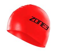 ZONE3 Cuffia da nuoto SA18SCAP Silicone Unisex, tappo idrodinamico da 48 g, Rosso