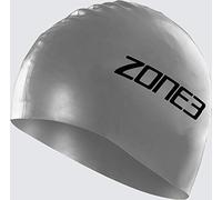 ZONE3 Gorro de natación de Silicona Unisex, 48 g, Color Plateado, Talla única