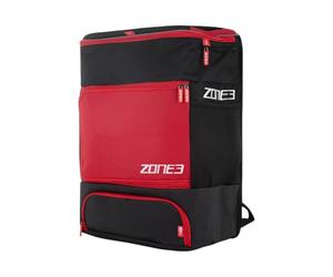 ZONE3 Zaino Unisex premiato per la Transizione - Nero/Rosso/Bianco, OS