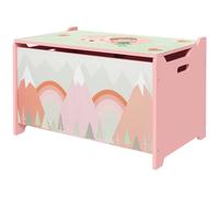 ZONEKIZ Baule Cassapanca Portagiochi per Bambini con Coperchio in MDF