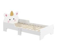 Zonekiz Letto per Bambini 3-6 Anni a Forma di Unicorno 143X74X67 cm
