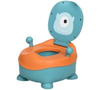 ZONEKIZ Vasino per Bambini da 6 Mesi con Vaschetta Rimovibile e Schienale Blu