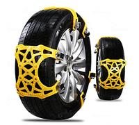 ZONETECH Catene da Neve per Auto - Catene Antiscivolo per Auto, SUV e Pick-up di Alta qualità, robuste e durevoli per Tutte Le Stagioni, per emergenze e Viaggi su Strada, Confezione da 6