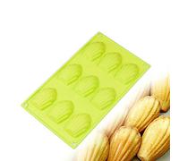 Zonfer 1pc 9-Cavity Madeleine Silicone Pan Muffa Biscotto, Biscotto della Torta Biscotto Muffa di Cottura, a Mano Stampi (Colore Casuale)