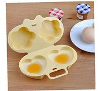Zonfer 1pc Microonde Bracconiere 'Uovo del Forno a Microonde di Cuore Fiori Forma di Uovo Vapore Stampo di Cottura del Bracconiere 'Uovo Utensili Cucina Strumento Uovo Fritto