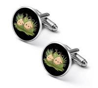 Zongzi - Gemelli da uomo alla moda, classici, per matrimoni e affari, 1.7cm, Metallo, Nessuna pietra preziosa