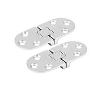 Zonizforceal 2 Cerniere per Porte in Acciaio Inossidabile Marino per Cabina di Barca, Cerniera a Incasso per portellone di Armadio con Finitura a Specchio, Resistente alla corrosione 316 SS per