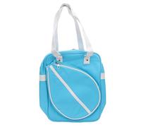 Zonizforceal Borsa a spalla per badminton con separazione tra asciutto e bagnato, borsa per racchette in nylon resistente all’acqua per 1-2 racchette, borsa per attrezzatura sportiva di grande (Blu)