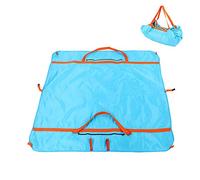 Zonizforceal Borsa da viaggio multifunzione impermeabile, coperta da picnic pieghevole e tappetino da campeggio, grande stuoia da spiaggia in tessuto Oxford con borsa di trasporto per uso (Cielo blu)