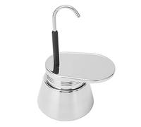 Zonizforceal Caffettiera a beccuccio singolo, macchina da caffè in acciaio inox per casa e ufficio, classica caffettiera per espresso da fornello con guarnizione in silicone di qualità (200 ml)