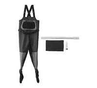 Zonizforceal Stivali da Wader per la Vita e Il Torace per Adulti, Wader da Pesca Traspiranti a 3 Strati con Stivali integrati, Pantaloni da guado Impermeabili per la Pesca e i lavori all’Aperto