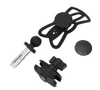 Zonizforceal Supporto per telefono a forma di giunto per lo stelo della moto, supporto wireless per navigazione GPS con testa sferica regolabile, cinghia elastica universale per foro dello