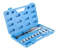 Zonizforceal Valve Seal Remover and Installer Kit, Valve Stem Seal Plier with 7 Adapters and 2 Sockets, Alloy Steel Engine Repair Tool for Car, Motorcycle, ATV, Tractor