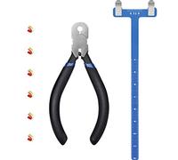 Zonon Corda dell'Arco Punti di Incocco della Pinze Set di Corde per Archi Righello Quadrato con Fiocco a Forma di T Fibbia Pinze Tiro con L'Arco Kit di Tornitura dell'Arco Ricurvo (Blu Scuro)