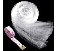 Zonon - Zanzariera da giardino a rete per mosche e uccelli, per caccia, protezione per le piante (bianco, 3 x 5 m)