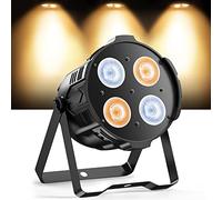 ZonQoonz 200W COB Luci del Teatro, Luce Par Bianco Freddo/Caldo Effetti Palcoscenico con DMX8CH, Luci del Palcoscenico per Discoteca Matrimonio Bar Feste Illuminazione del pubblico