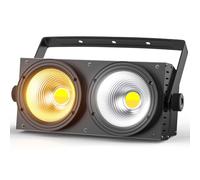 ZonQoonz COB 200W Faro Teatrale, Accecatori LED D mx Bianco Freddo/Caldo Luce di Scena Effetti Illuminazione Blinder D MX 8CH, Faretto Luci da Palco per Discoteca Matrimonio Bar Feste Pubblico