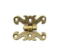 ZONSHJDKR Cerniera per Porta con Cuscinetto a Sfere 2 Pezzi Cerniera Cava in Lega Vintage for mobili in Metallo for Porta 'Armadio for Scatola Fai da Te 31 * 40 mm(Bronze)
