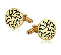 ZONSHJDKR Gemelli Avvocato, Gemelli da Uomo Rotondi Avvocato Gemelli da Uomo in Oro Accessori da Abito in Acciaio Inossidabile Uomo