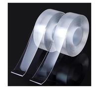 ZONSHJDKR Nastro Biadesivo, Nastro Biadesivo Trasparente 1/2/3M, Riutilizzabile, for la casa, Adesivi, Porcellana, Legno, Metallo, plastica, Super Colla(20mm X 2m Tape)