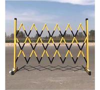 ZONSHJDKR Recinzione Retrattile Barriere stradali, Protezioni mobili for vialetti con Ruote, cancello a Forbice Portatile Pieghevole for Garage Stradale Alto 1,2 Metri, * 5M(1.2 * 2M)