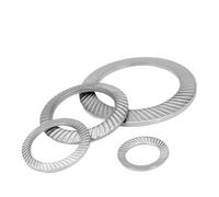 ZONSHJDKR Rondella 1~50 Pezzi Rondelle di Sicurezza con Denti a Doppia Cresta Rondella di Sicurezza obliqua DIN9250 M2.5 M3 M4 M5 M6 M8 M10 M12 M14 M16-M30(M27-1pcs)